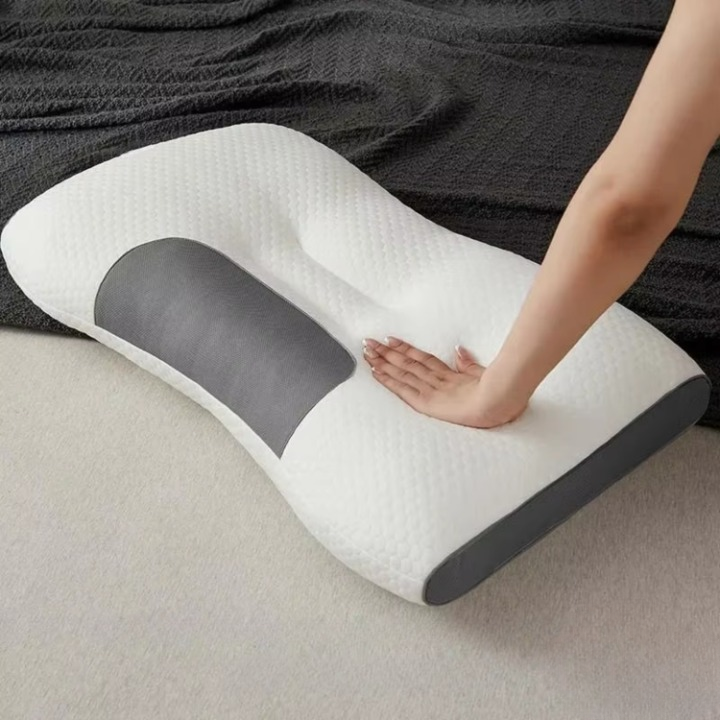 Oreiller Ergonomique Orthopédique en Contour | Mousse à Mémoire | Design Respirant