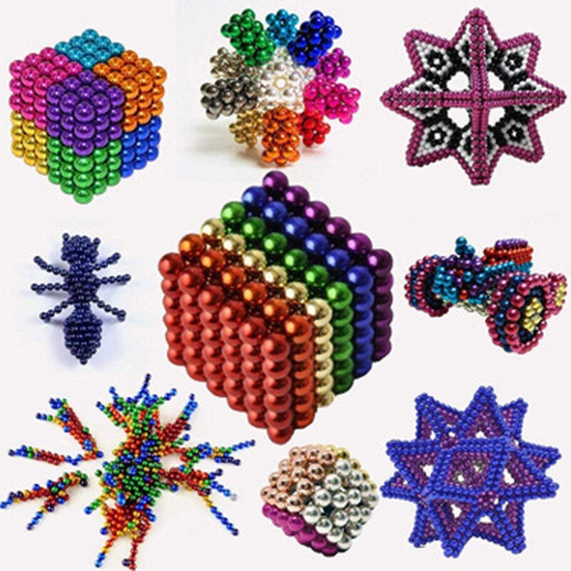 Jouets de Construction Magnétiques - Petites Boules Magnétiques pour une Construction Créative