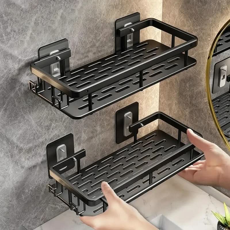 Étagère de Salle de Bain Adhésive – Sans Perçage & Élégante pour Toute Salle de Bain