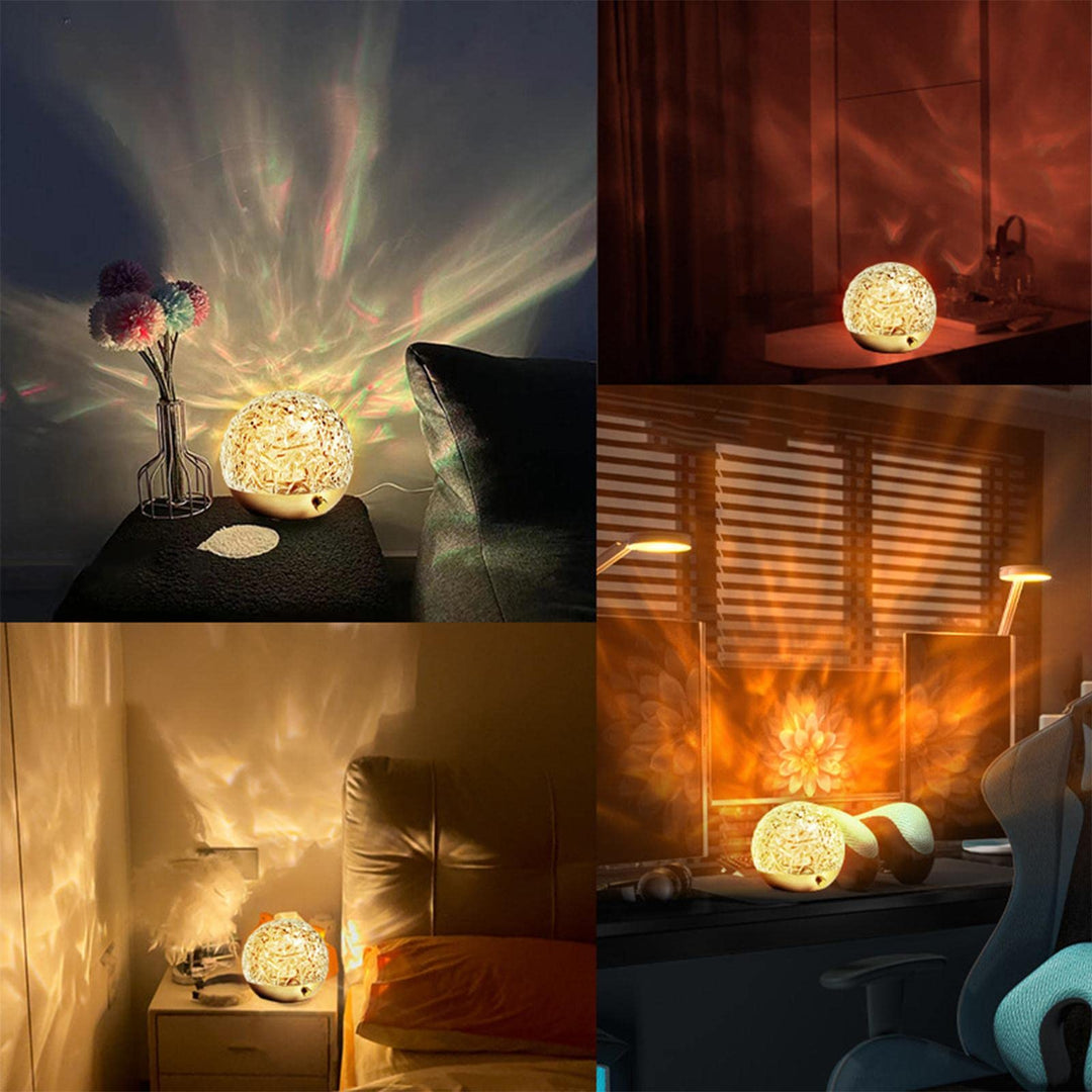 Lampe de Projection Lumière Ondulée – Éclairage Apaisant pour Table ou Chambre