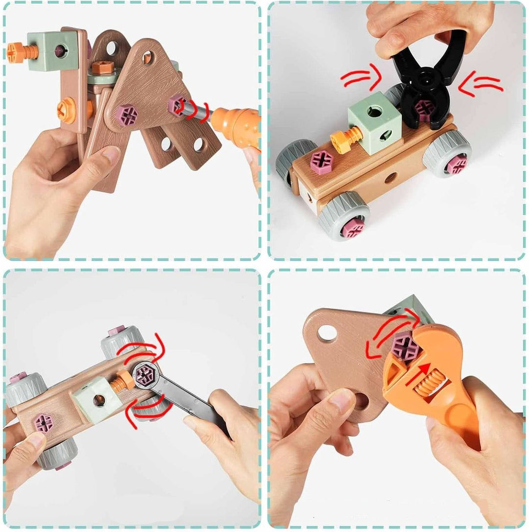 Ensemble d'outils de 100 pièces pour les enfants créatifs à partir de 3 ans