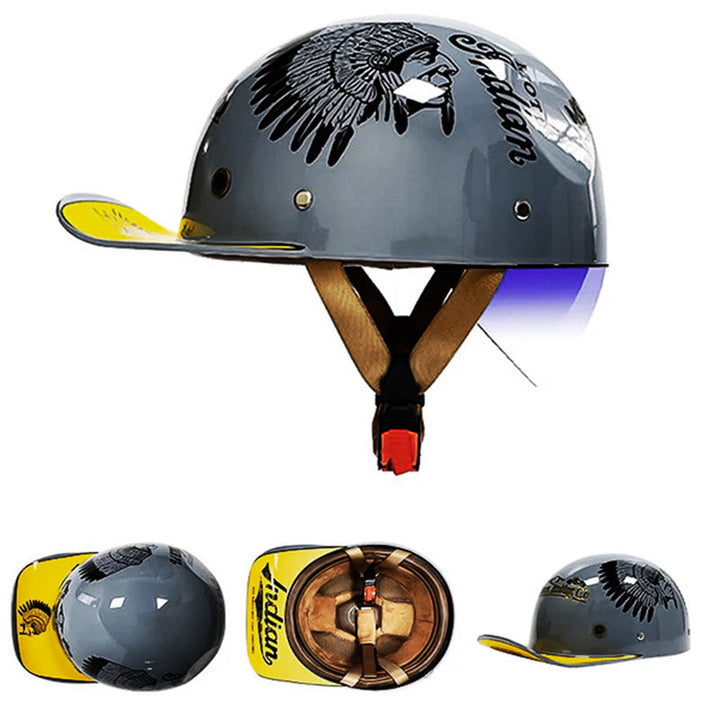 Casque de baseball pour moto homologué DOT
