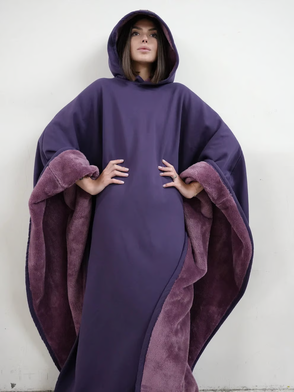 Hoodie Couverture Apaisante Oversize en Tissu Doux