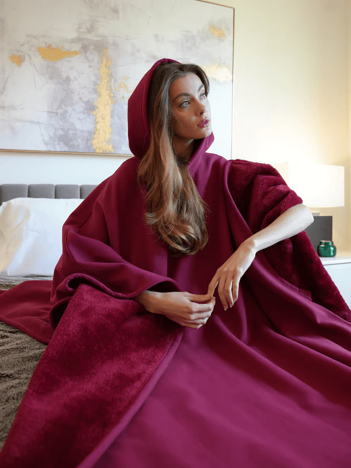 Hoodie Couverture Apaisante Oversize en Tissu Doux