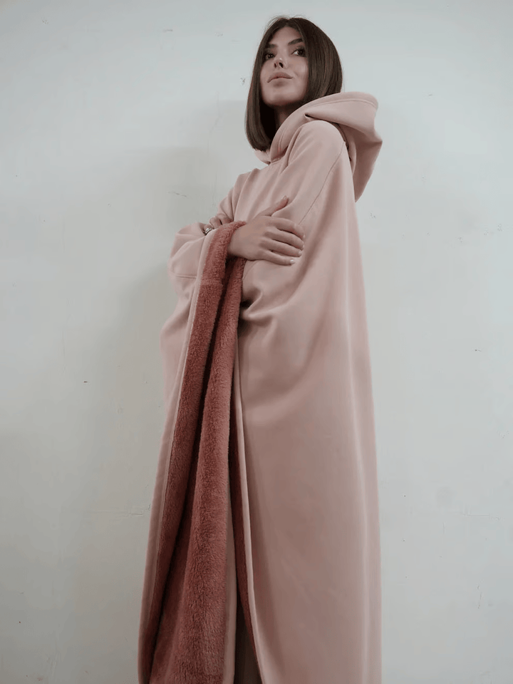 Hoodie Couverture Apaisante Oversize en Tissu Doux