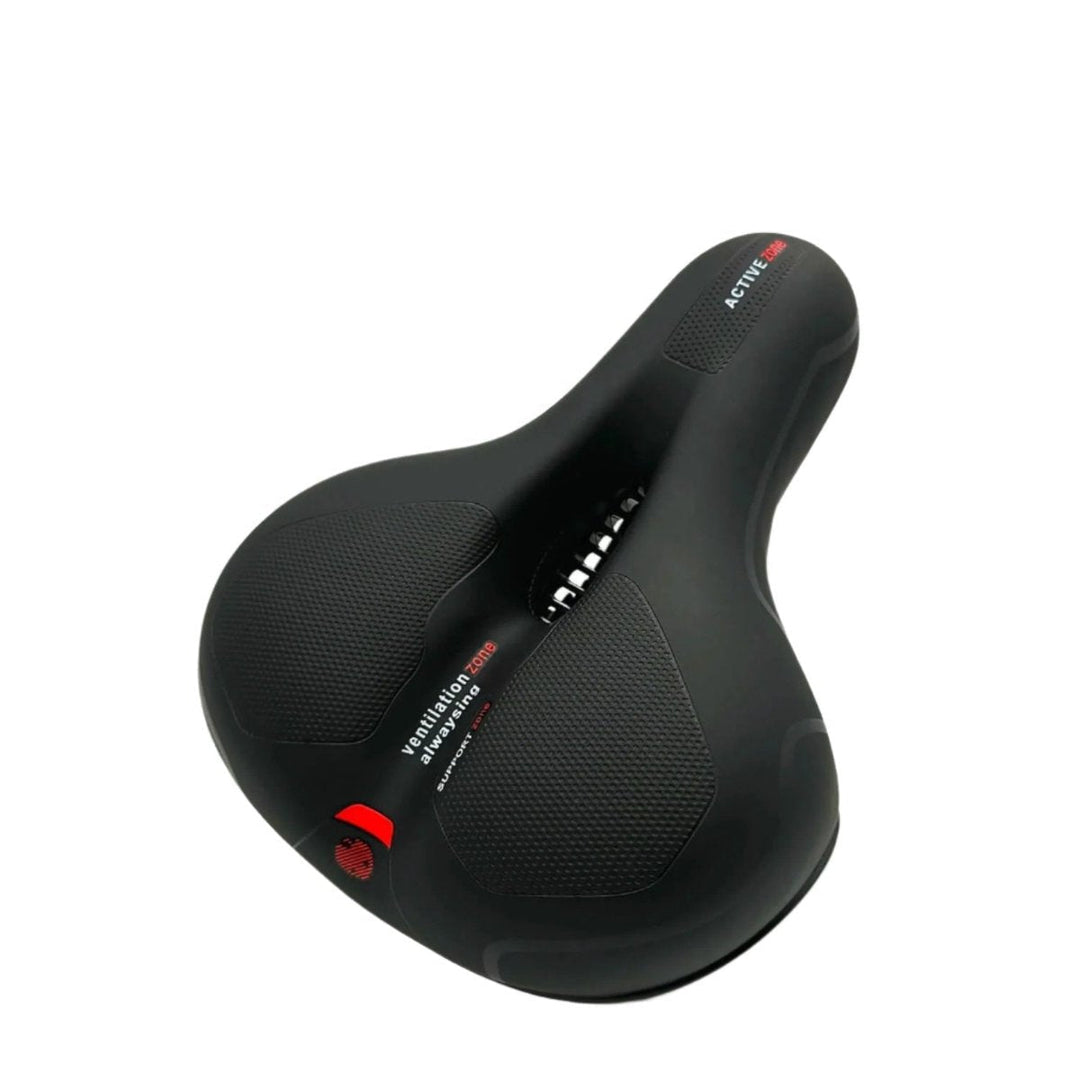 Siège de vélo CloudComfort Pro | Mousse à mémoire de forme soulageant la pression | Noir