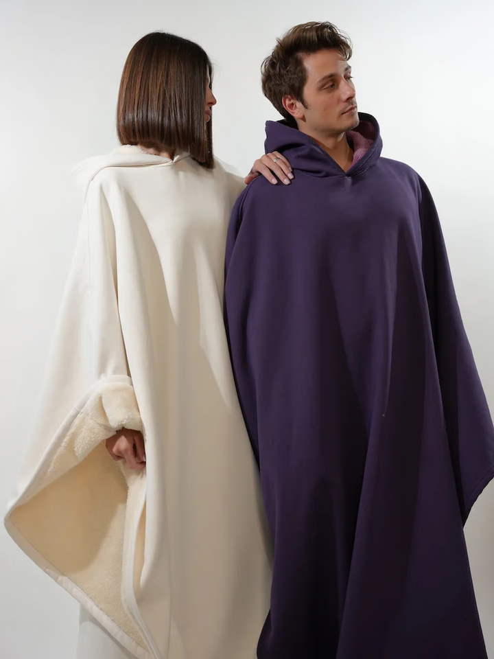Hoodie Couverture Apaisante Oversize en Tissu Doux