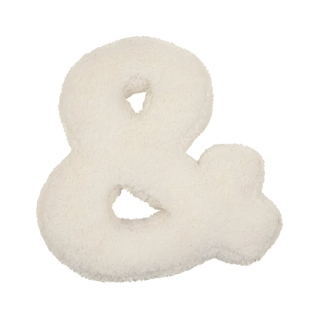 Coussin Lettre en Peluche Personnalisable - Accent Décoratif Doux pour Canapé ou Chambre d'Enfant