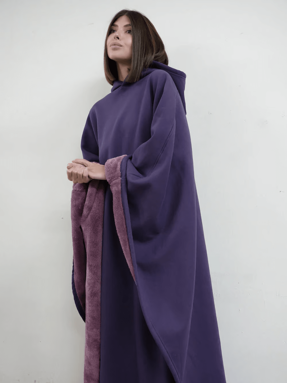 Hoodie Couverture Apaisante Oversize en Tissu Doux