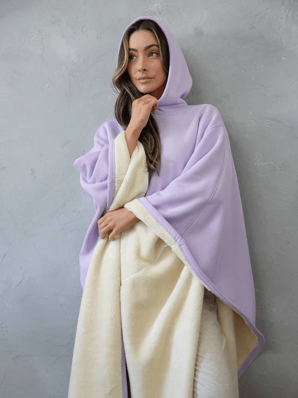 Hoodie Couverture Apaisante Oversize en Tissu Doux