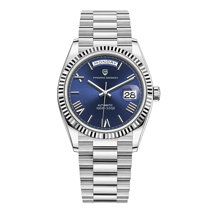 Montre Automatique pour Homme Premium – Acier Inoxydable, Auto-Remontante, Fonction Calendrier – Style Polyvalent pour Toutes les Occasions