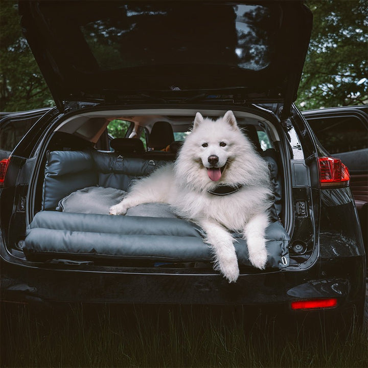 Grand Coussin de Siège de Voiture pour Chien en Cuir Synthétique avec Finition Élégante et Support Antidérapant