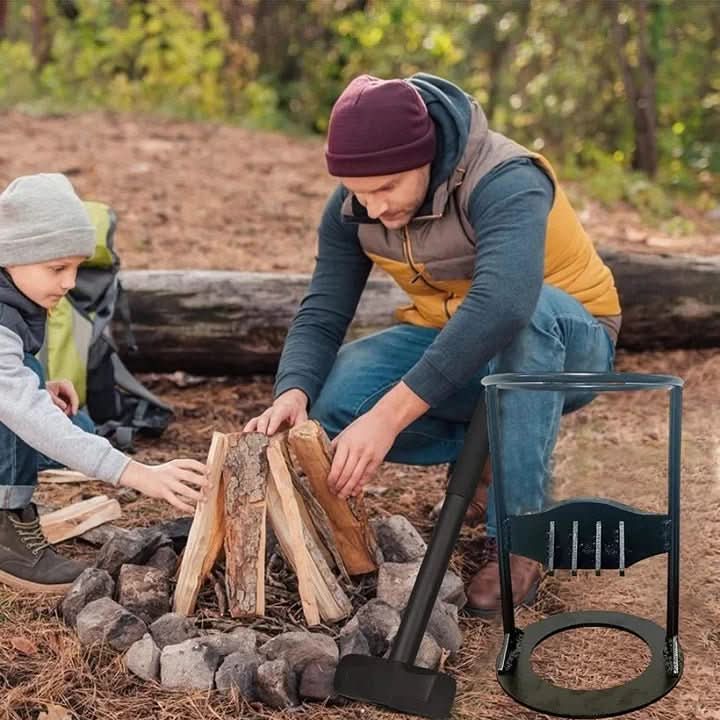 Fendeur de Bois Sûr et Sans Effort pour Cheminée et Utilisation Extérieure