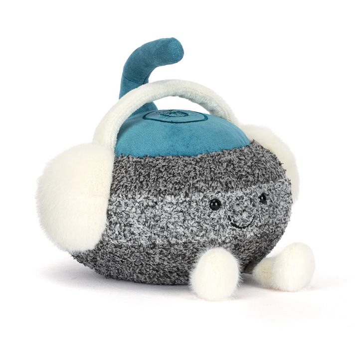 Jouet en Peluche Pierre de Curling Grise