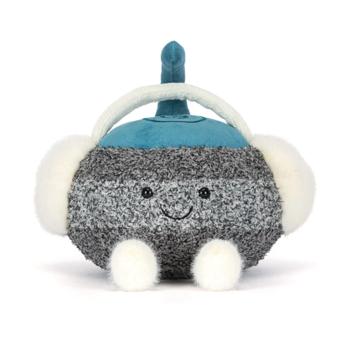 Jouet en Peluche Pierre de Curling Grise