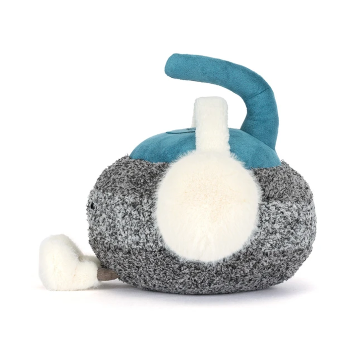 Jouet en Peluche Pierre de Curling Grise