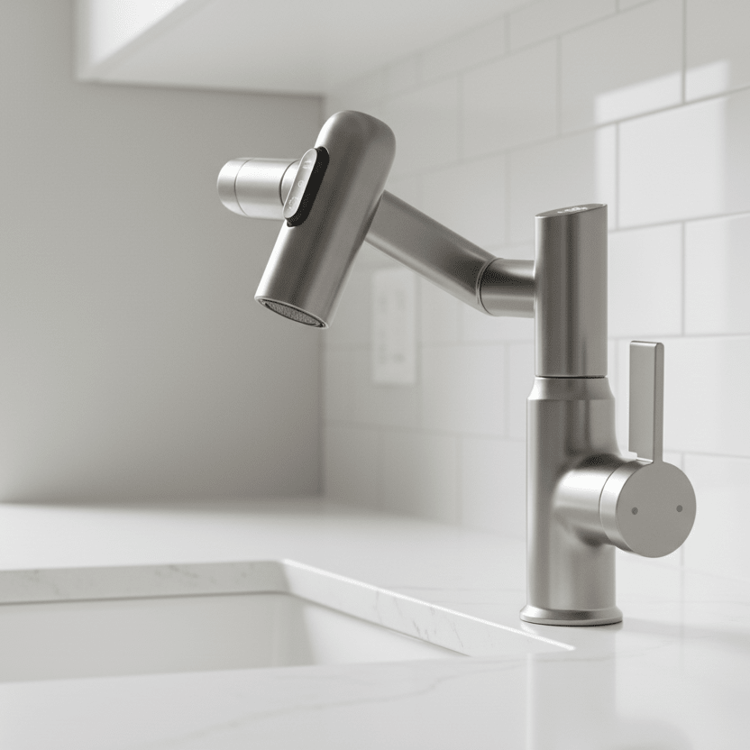 Robinet Intelligent 360° avec Affichage de Température LED