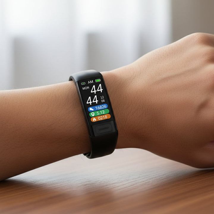 Bracelet Intelligent avec Mesure de la Pression Artérielle, EKG, et Moniteur de Fréquence Cardiaque