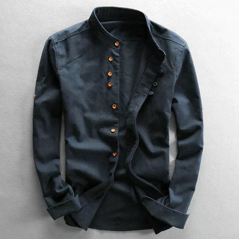 Chemise Élégante pour Hommes | Col Montant