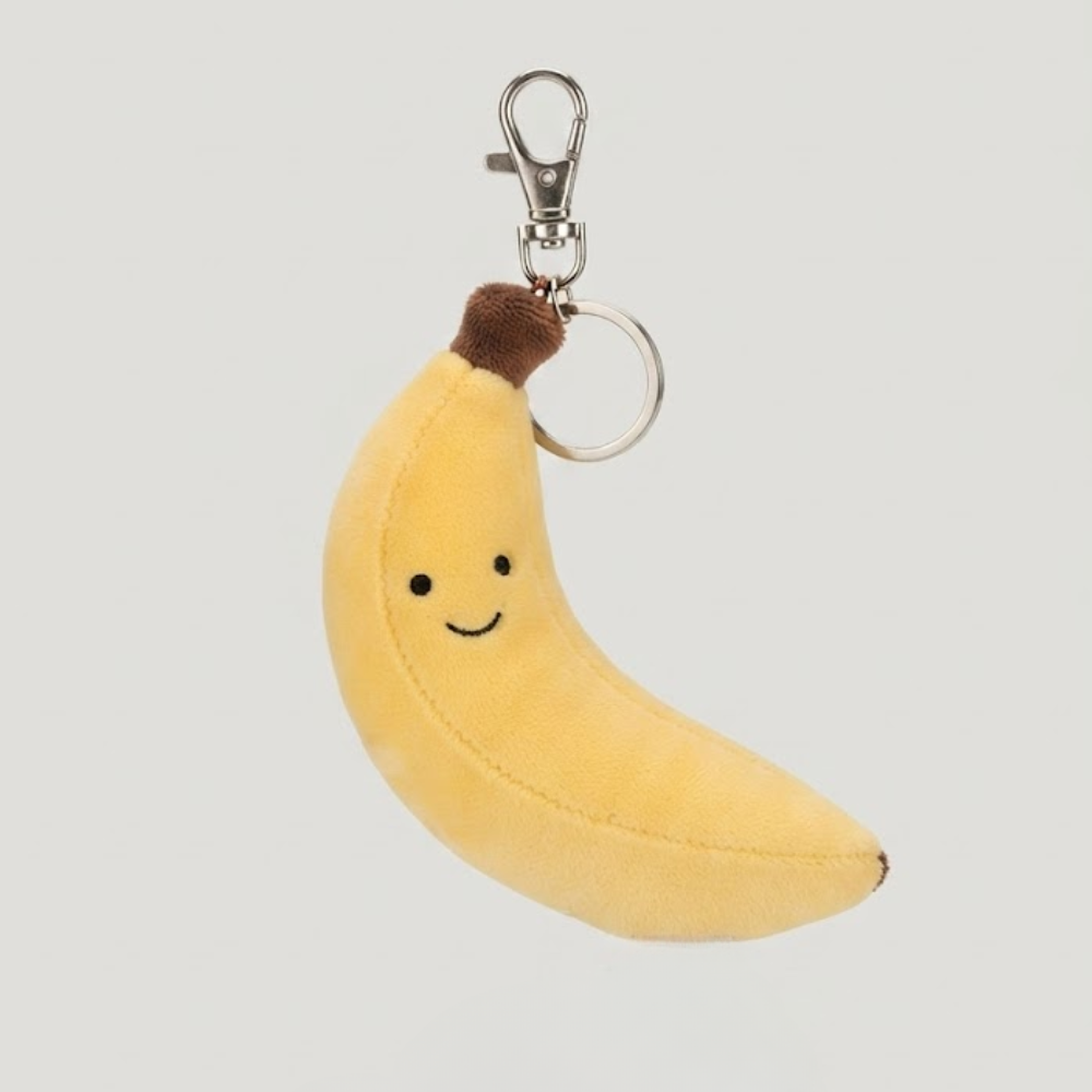 Porte-clés en Peluche en Forme de Banane
