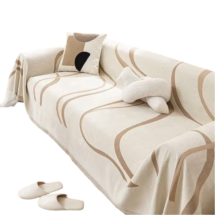 Housse de Canapé Réversible en Chenille et Coton – Douce et Luxueuse