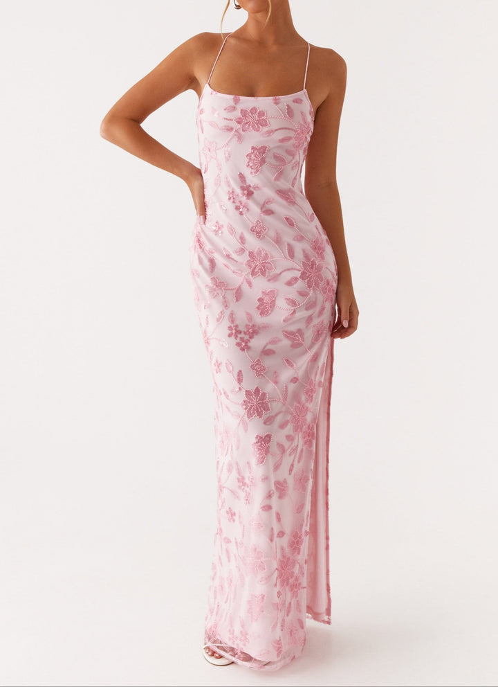 Robe Maxi Florencia - Rose