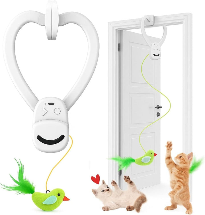 Jouet pour Oiseaux Activé par Mouvement pour Chats d'Intérieur