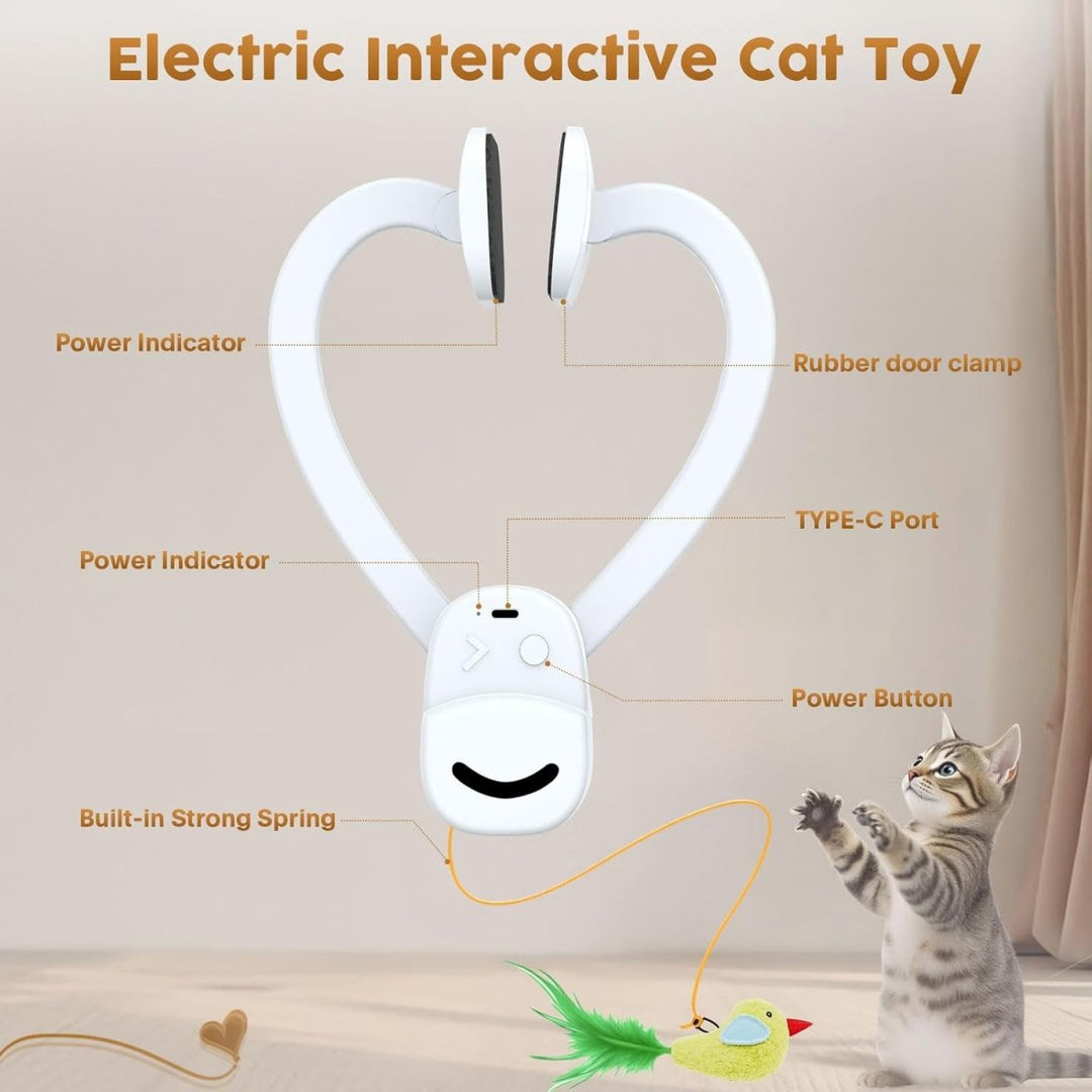 Jouet pour Oiseaux Activé par Mouvement pour Chats d'Intérieur