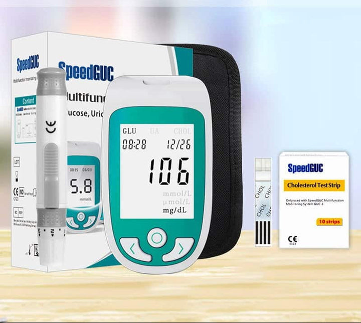 Moniteur de Santé : Niveaux de Cholestérol, Glucose & Acide Urique