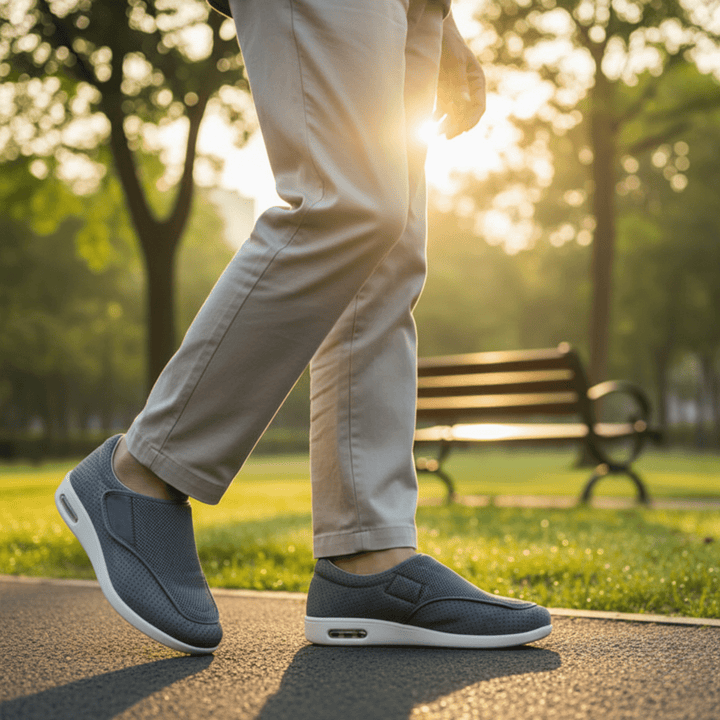 Chaussures Diabétiques avec Semelle en Mousse à Mémoire et Design Zéro-Drop