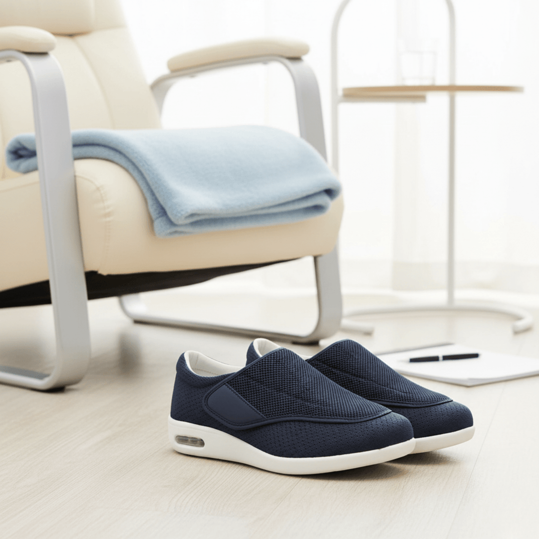 Chaussures Diabétiques avec Semelle en Mousse à Mémoire et Design Zéro-Drop