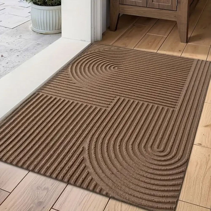 Tapis Absorbant et Lavable avec Motif de Lignes Fluides