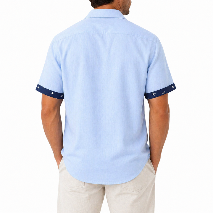 Chemise À Manches Courtes Pour Homme | Avec Patte De Boutonnage