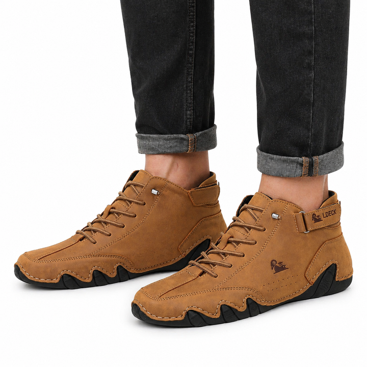 Chaussures Pieds Nus Pour Hommes | Fermeture À Lacets Et Velcro