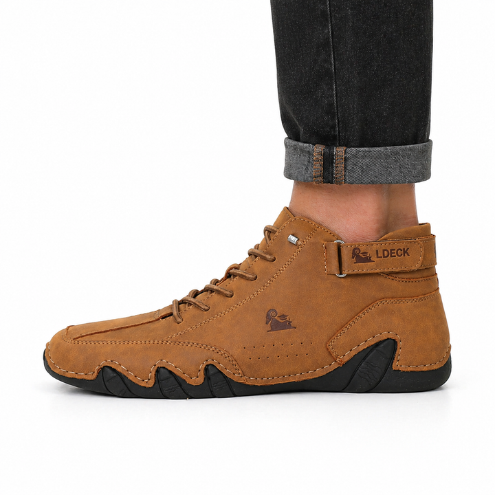 Chaussures Pieds Nus Pour Hommes | Fermeture À Lacets Et Velcro