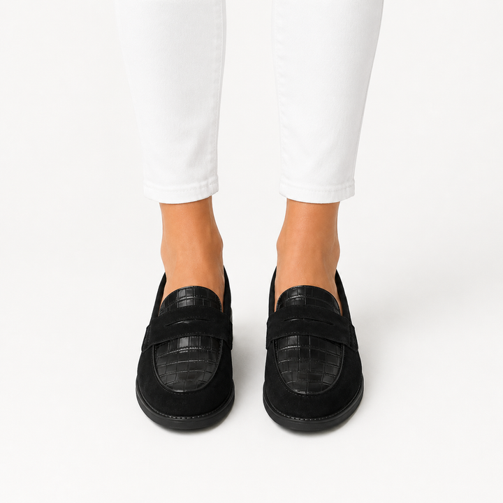 Confortables Mocassins Noirs pour Femmes