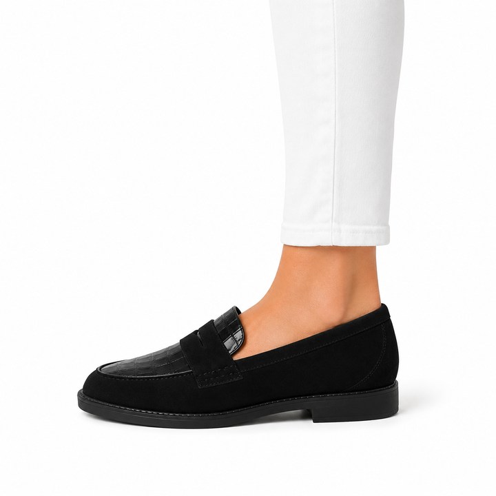 Confortables Mocassins Noirs pour Femmes