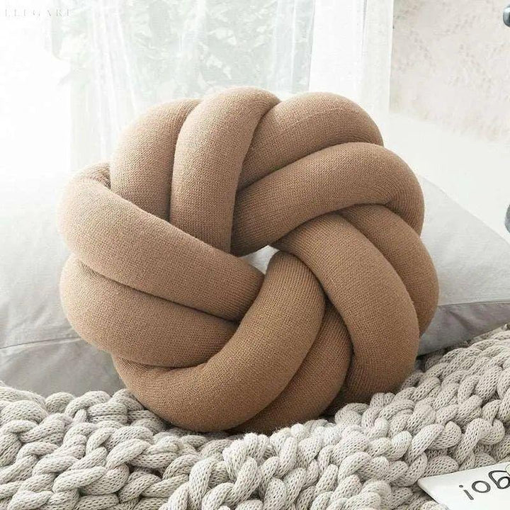 Coussin Nœud en Coton Doux