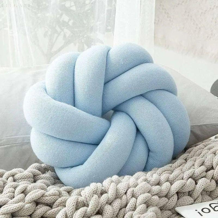 Coussin Nœud en Coton Doux