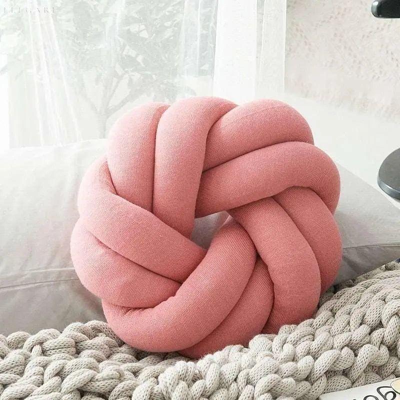 Coussin Nœud en Coton Doux