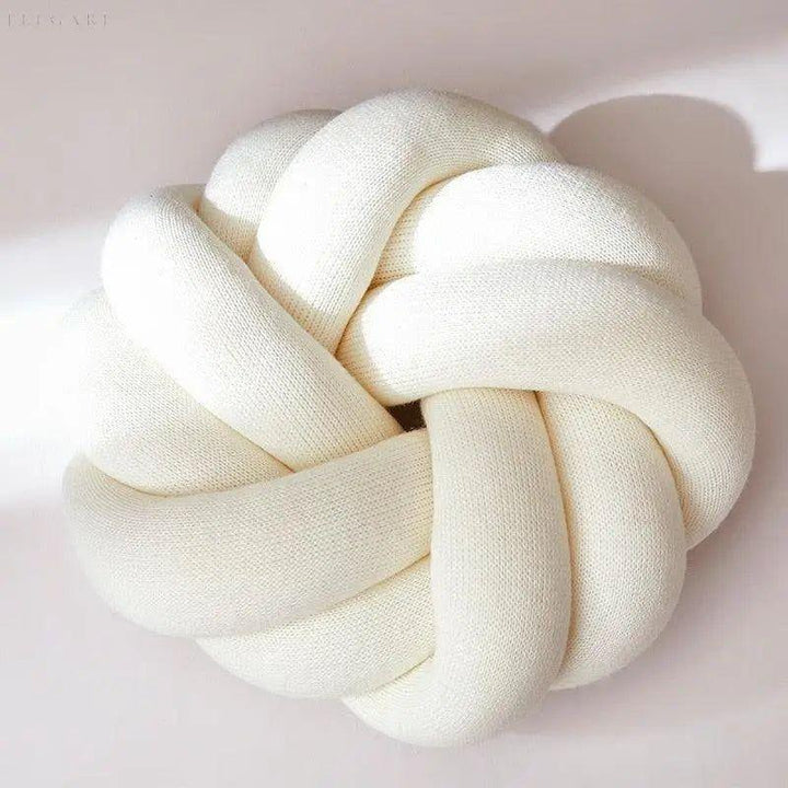 Coussin Nœud en Coton Doux