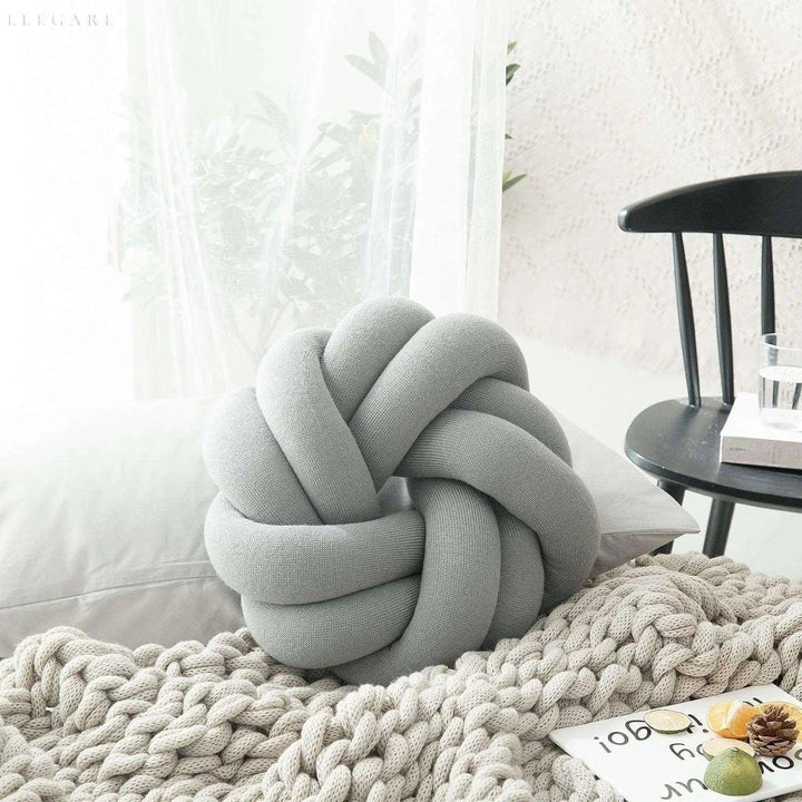 Coussin Nœud en Coton Doux