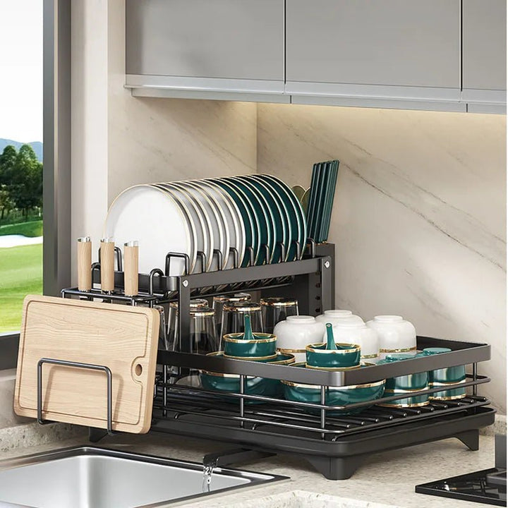 Égouttoir Pliable en Acier Inoxydable - Design Économiseur d'Espace pour Cuisines Modernes