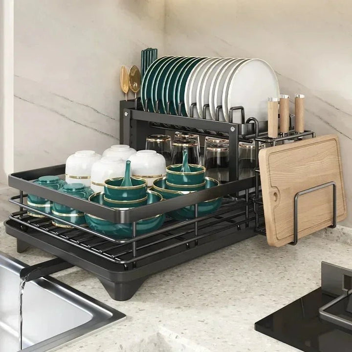 Égouttoir Pliable en Acier Inoxydable - Design Économiseur d'Espace pour Cuisines Modernes