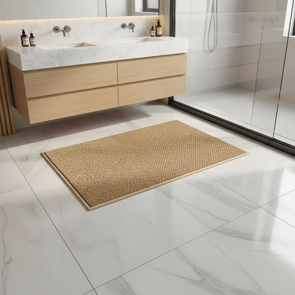 Tapis d'entrée élégant et absorbant pour la régulation de l'humidité
