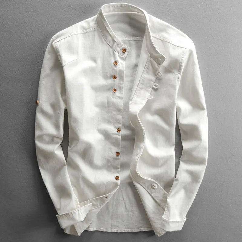 Chemise Élégante pour Hommes | Col Montant