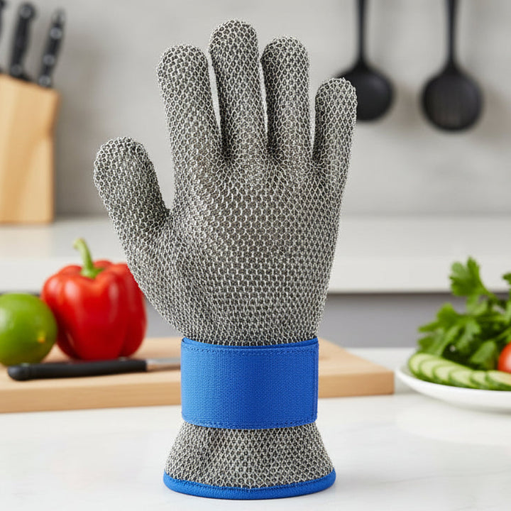 Gants de sécurité en acier inoxydable avec résistance maximale aux coupures