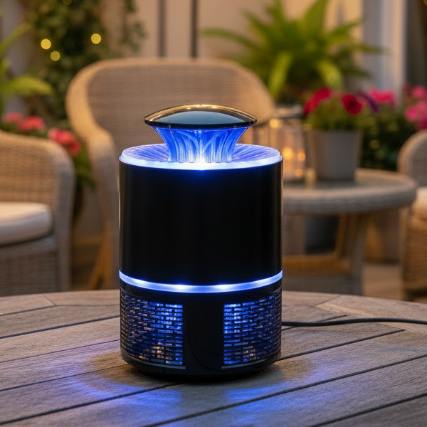Lampe à moustiques UV silencieuse avec USB et système anti-choc