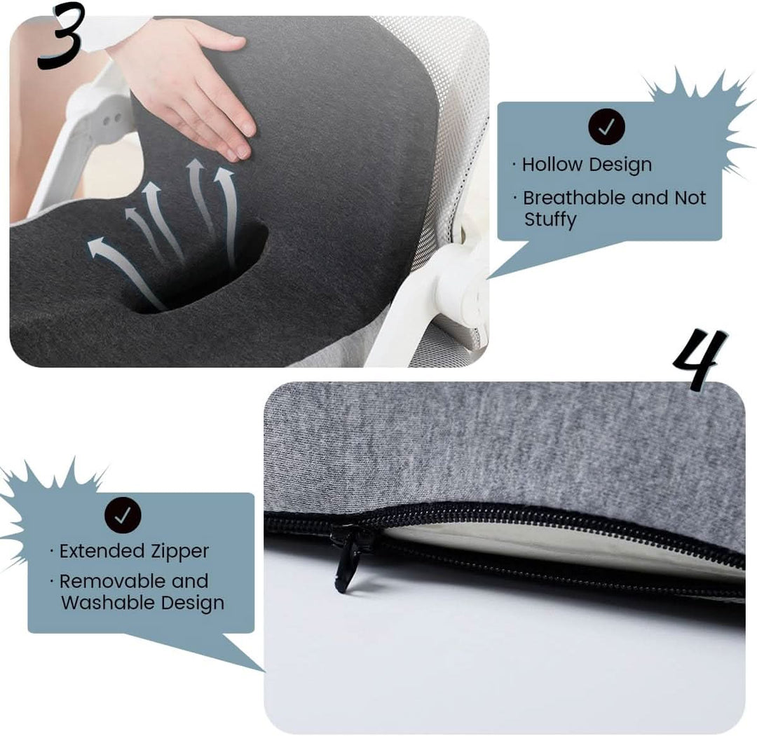 Coussin en Mousse à Mémoire Premium pour une Posture et un Confort Améliorés