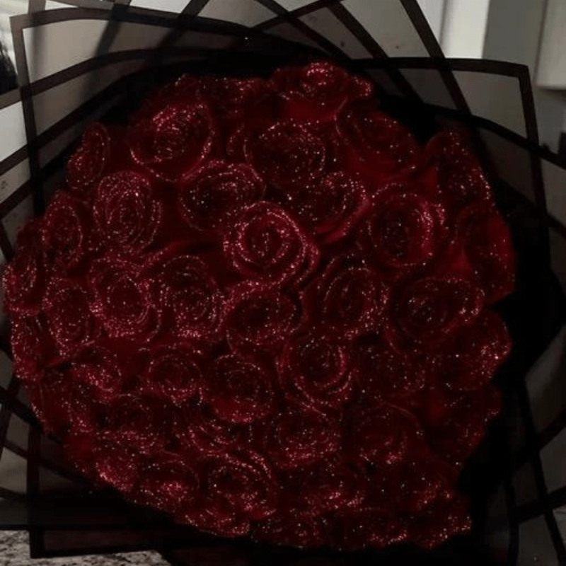 Rose Éternelle Pailletée pour Cadeaux Romantiques & Décoration d'Intérieur